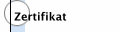 Zertifikat
